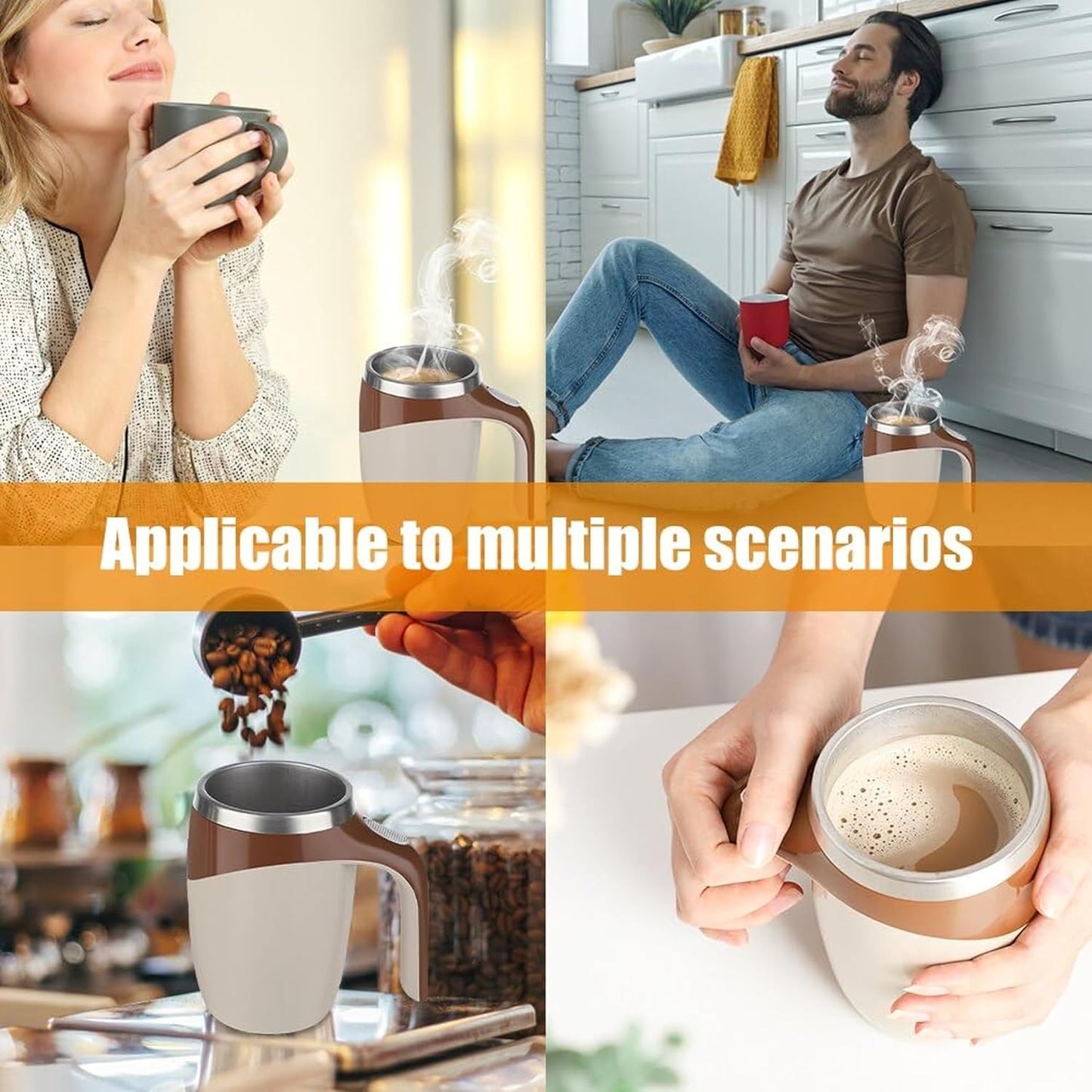 Automatic Magnetic Stirring Coffee Mug