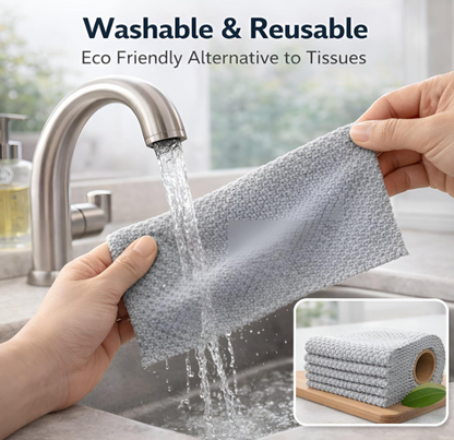 Premium 200 GSM Microfiber Cleaning Cloth Roll – 25 Reusable Sheets